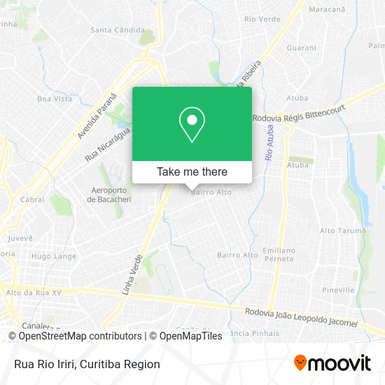 Rua Rio Iriri map