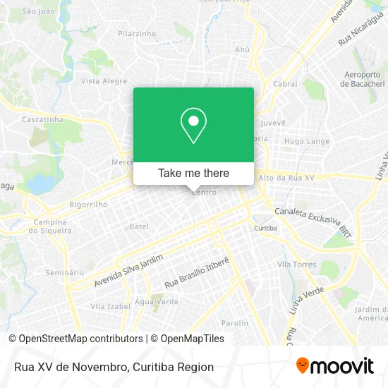 Rua XV de Novembro map
