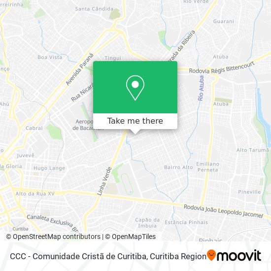 CCC - Comunidade Cristã de Curitiba map