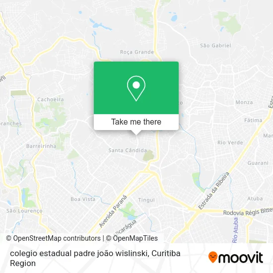 colegio estadual padre joão wislinski map