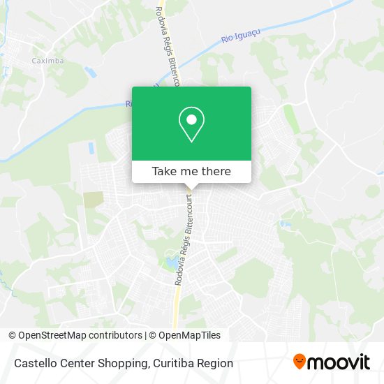 Castello Center Shopping map