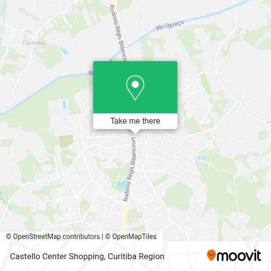Castello Center Shopping map
