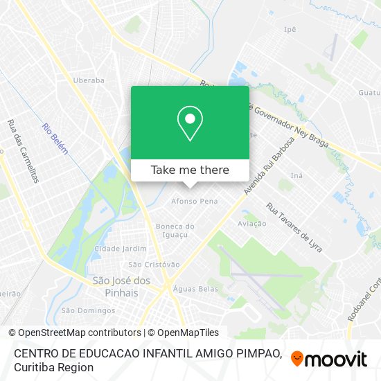 Mapa CENTRO DE EDUCACAO INFANTIL AMIGO PIMPAO