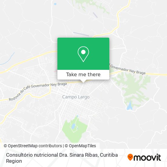 Consultório nutricional Dra. Sinara Ribas map