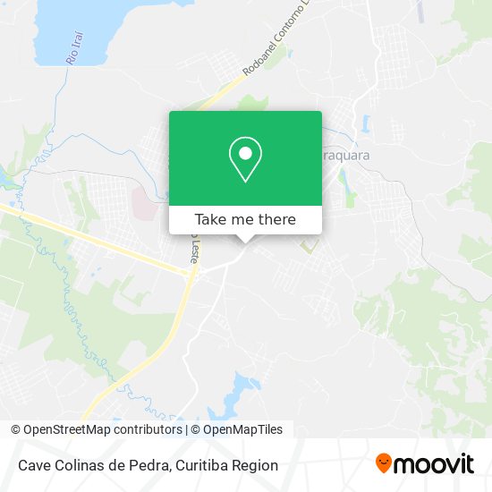 Cave Colinas de Pedra map