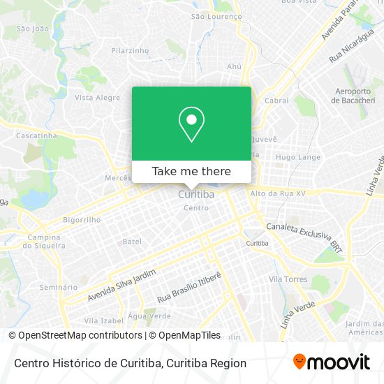Centro Histórico de Curitiba map