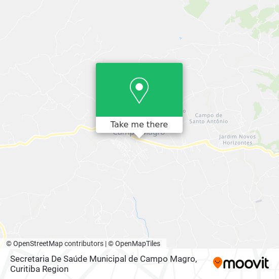 Secretaria De Saúde Municipal de Campo Magro map