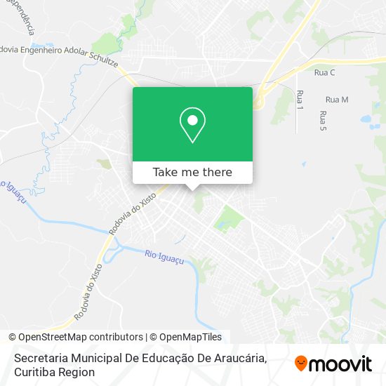 Secretaria Municipal De Educação De Araucária map