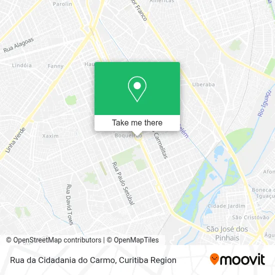 Rua da Cidadania do Carmo map