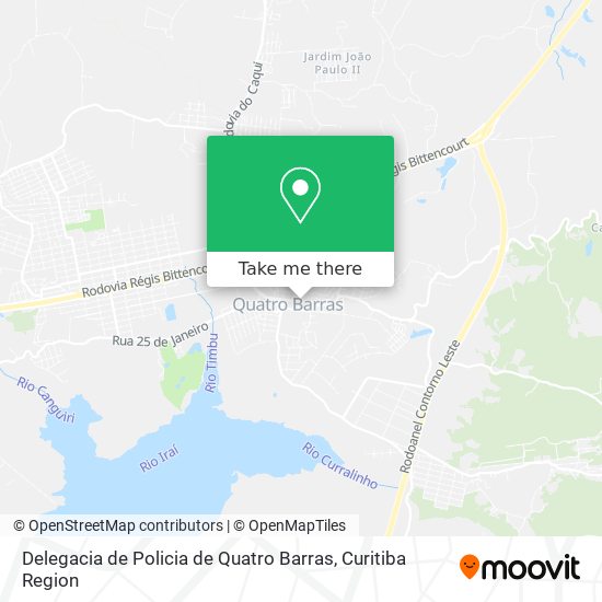 Mapa Delegacia de Policia de Quatro Barras