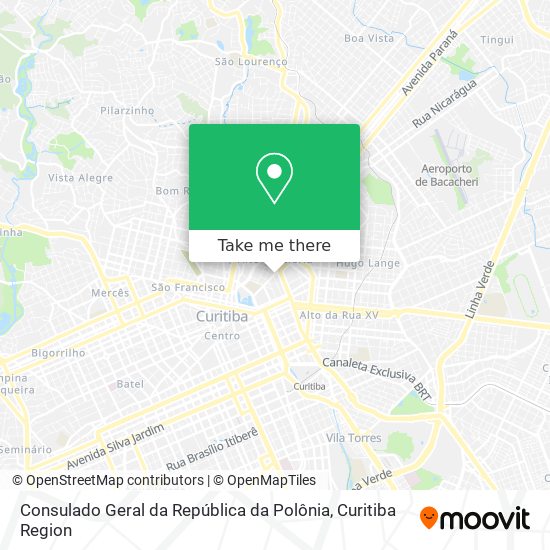Consulado Geral da República da Polônia map