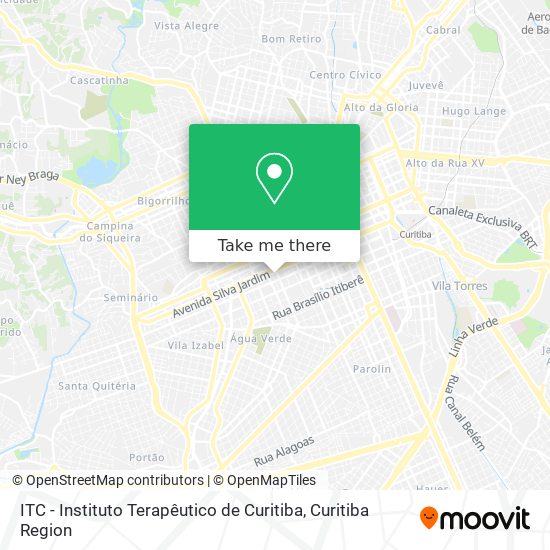 ITC - Instituto Terapêutico de Curitiba map