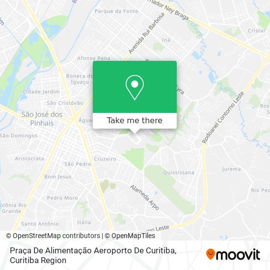 Praça De Alimentação Aeroporto De Curitiba map
