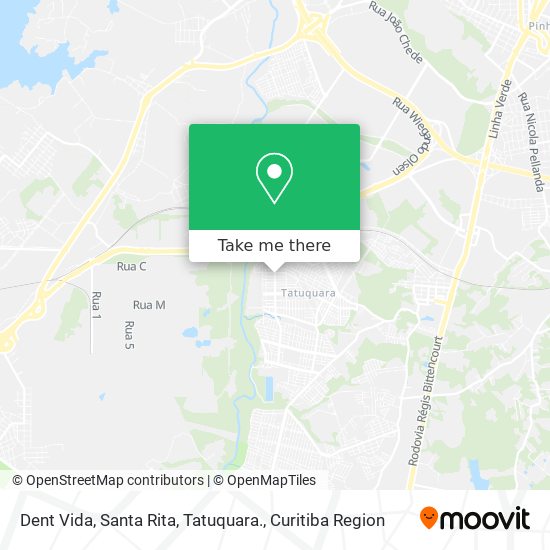 Dent Vida, Santa Rita, Tatuquara. map