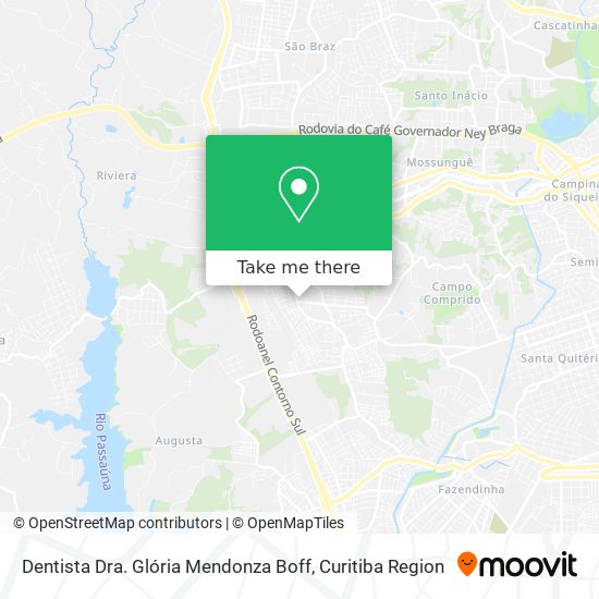 Dentista Dra. Glória Mendonza Boff map