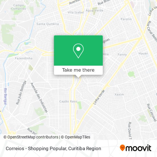 Correios - Shopping Popular map