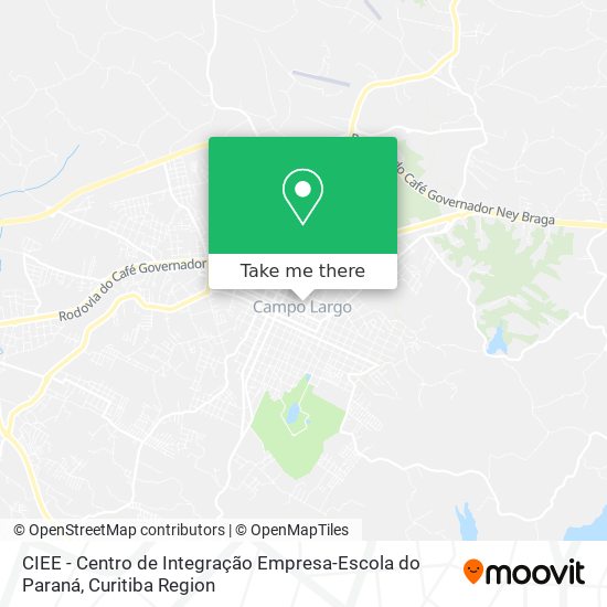 CIEE - Centro de Integração Empresa-Escola do Paraná map