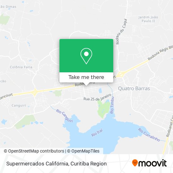 Supermercados Califórnia map