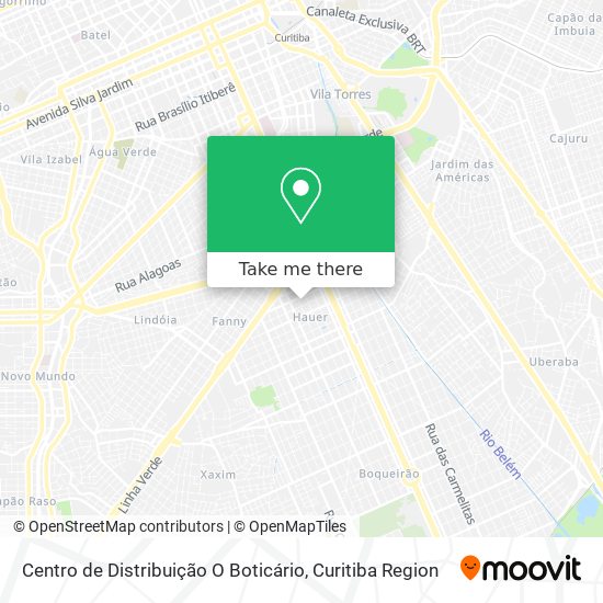 Centro de Distribuição O Boticário map