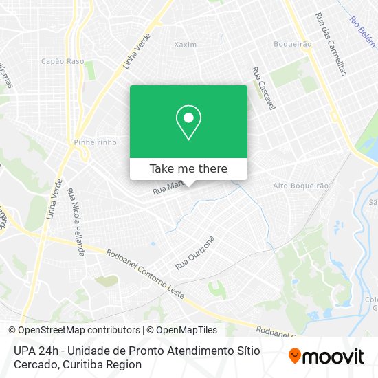 UPA 24h - Unidade de Pronto Atendimento Sítio Cercado map