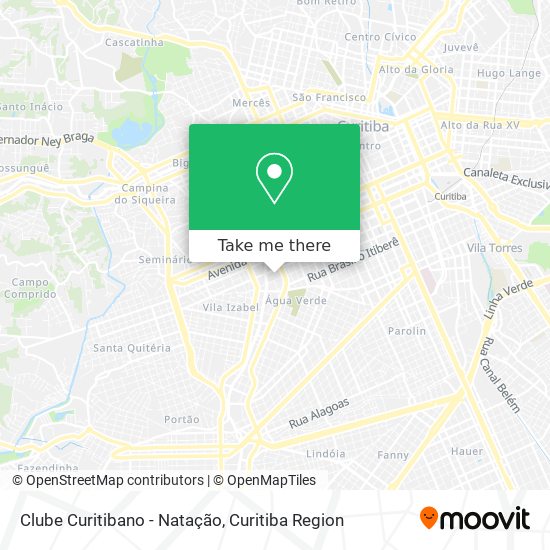 Clube Curitibano - Natação map