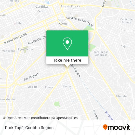 Park Tupã map