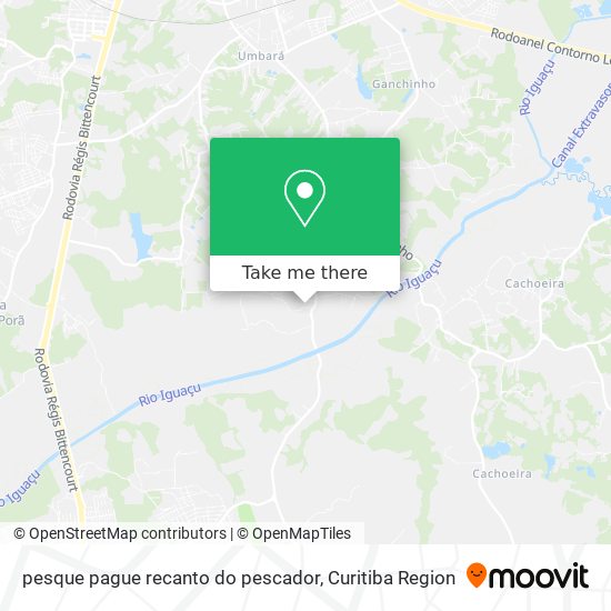 pesque pague recanto do pescador map