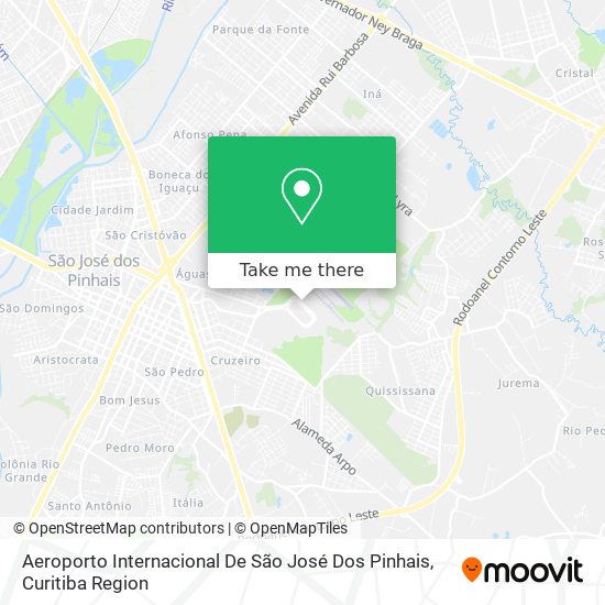 Aeroporto Internacional De São José Dos Pinhais map