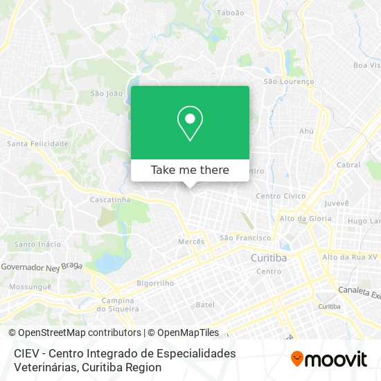 CIEV - Centro Integrado de Especialidades Veterinárias map
