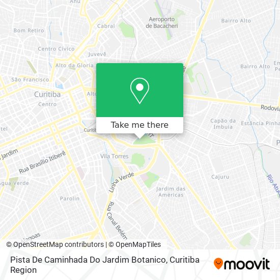 Pista De Caminhada Do Jardim Botanico map