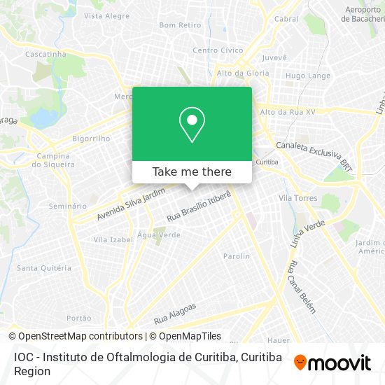 Mapa IOC - Instituto de Oftalmologia de Curitiba