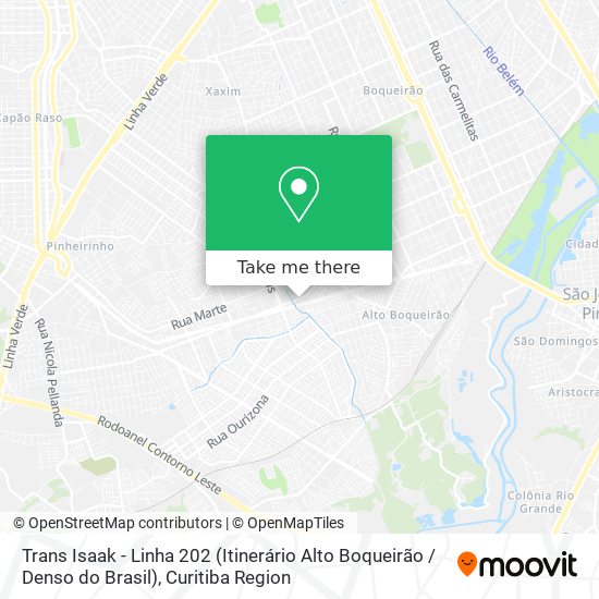 Trans Isaak - Linha 202 (Itinerário Alto Boqueirão / Denso do Brasil) map