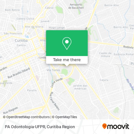 PA Odontologia-UFPR map