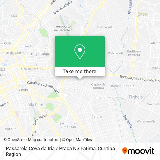 Passarela Cova da Iria / Praça NS Fátima map