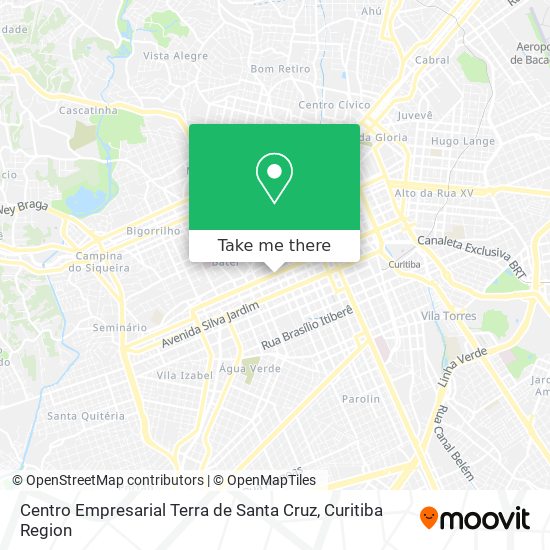 Centro Empresarial Terra de Santa Cruz map