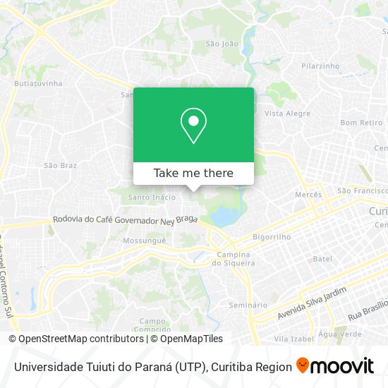 Universidade Tuiuti do Paraná (UTP) map