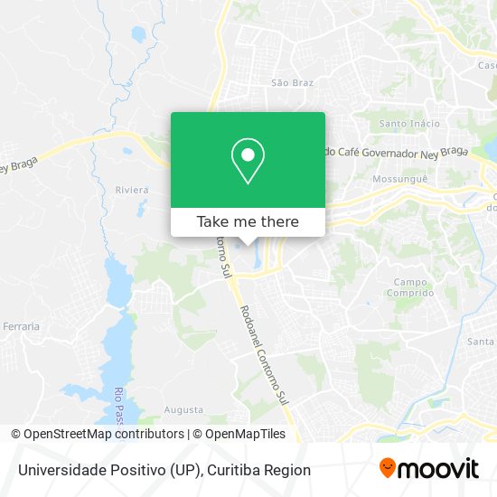 Universidade Positivo (UP) map