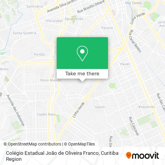 Colégio Estadual João de Oliveira Franco map