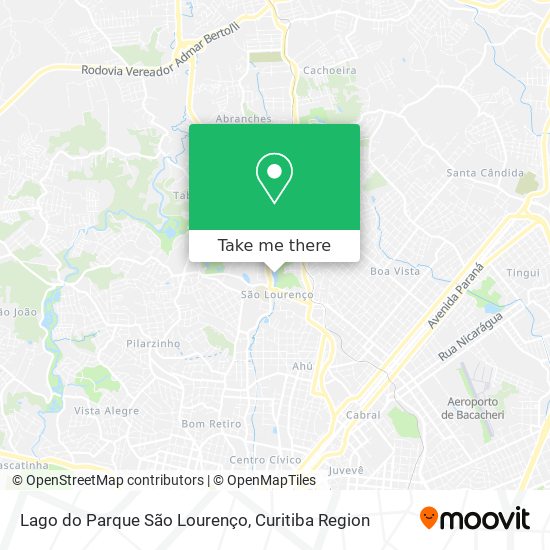 Lago do Parque São Lourenço map