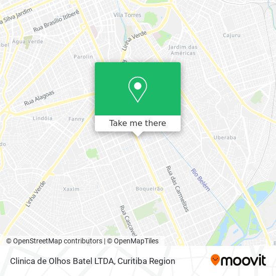 Clinica de Olhos Batel LTDA map