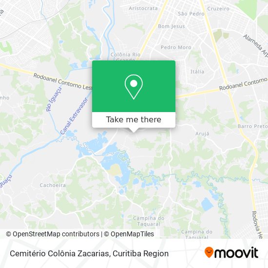Cemitério Colônia Zacarias map