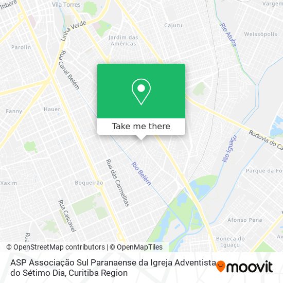 ASP Associação Sul Paranaense da Igreja Adventista do Sétimo Dia map