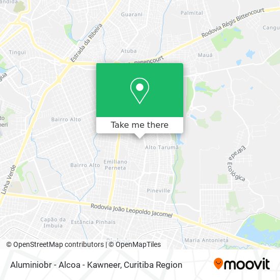 Aluminiobr - Alcoa - Kawneer map