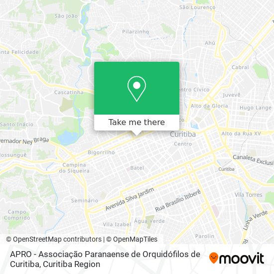 APRO - Associação Paranaense de Orquidófilos de Curitiba map