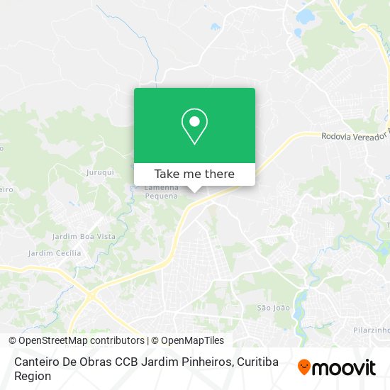 Canteiro De Obras CCB Jardim Pinheiros map