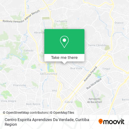 Centro Espirita Aprendizes Da Verdade map
