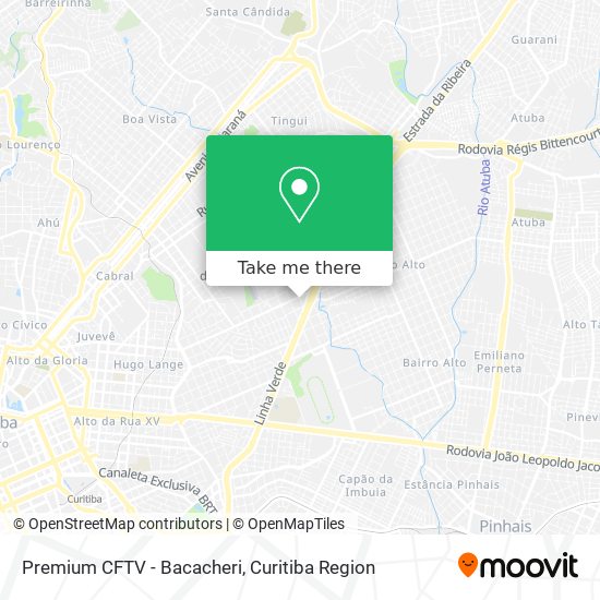 Premium CFTV - Bacacheri map