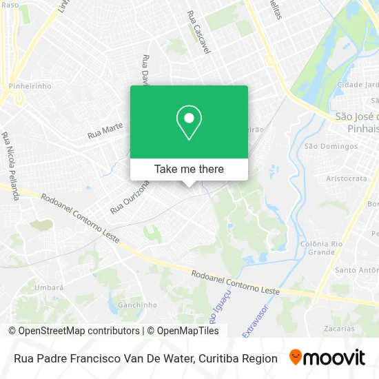 Rua Padre Francisco Van De Water map