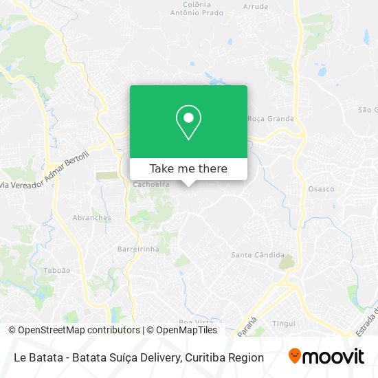 Le Batata - Batata Suíça Delivery map