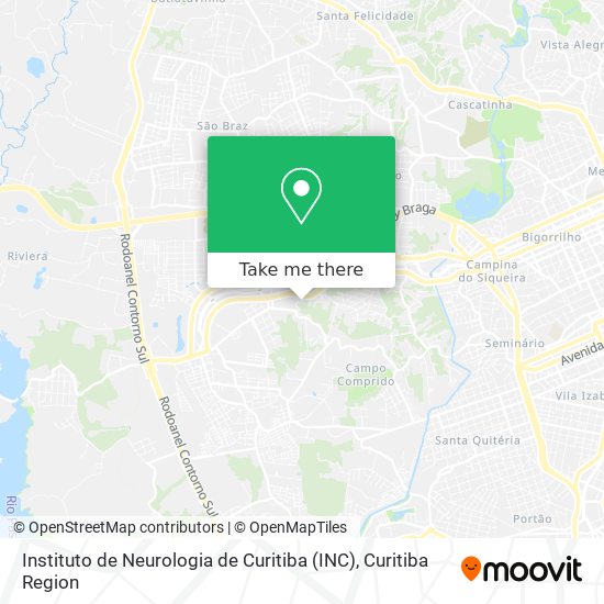 Instituto de Neurologia de Curitiba (INC) map